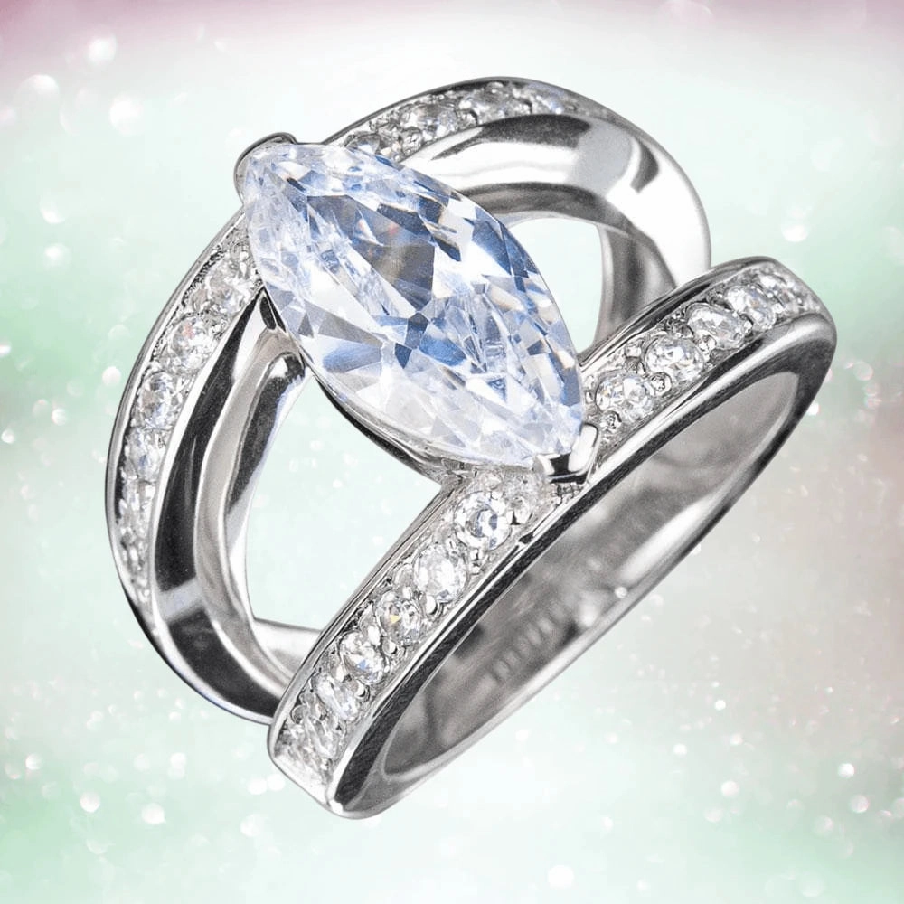Marquise Strata Ring