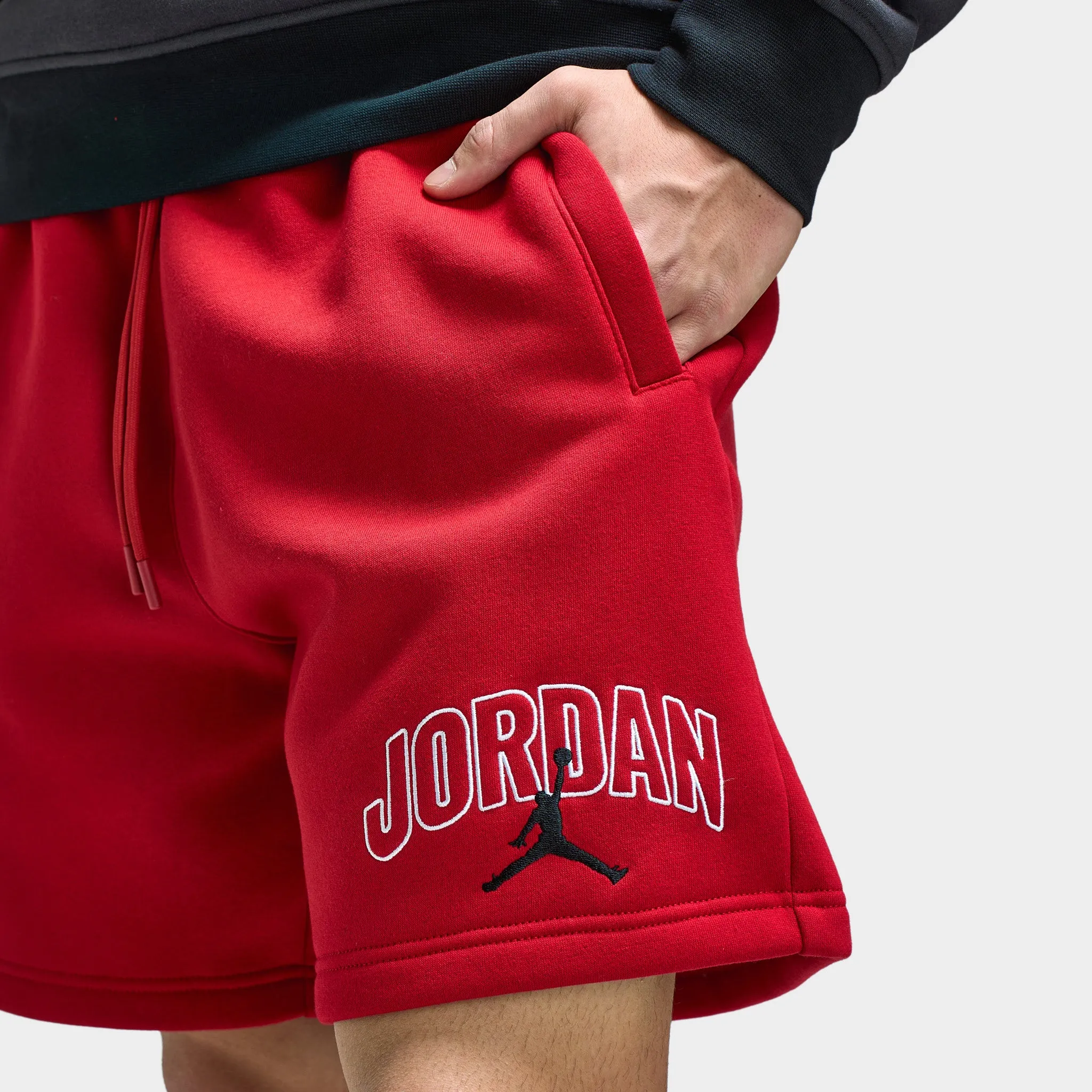 Mens Jordan Jordan Brooklyn Graphic Shorts Gym Red / Sail - Black