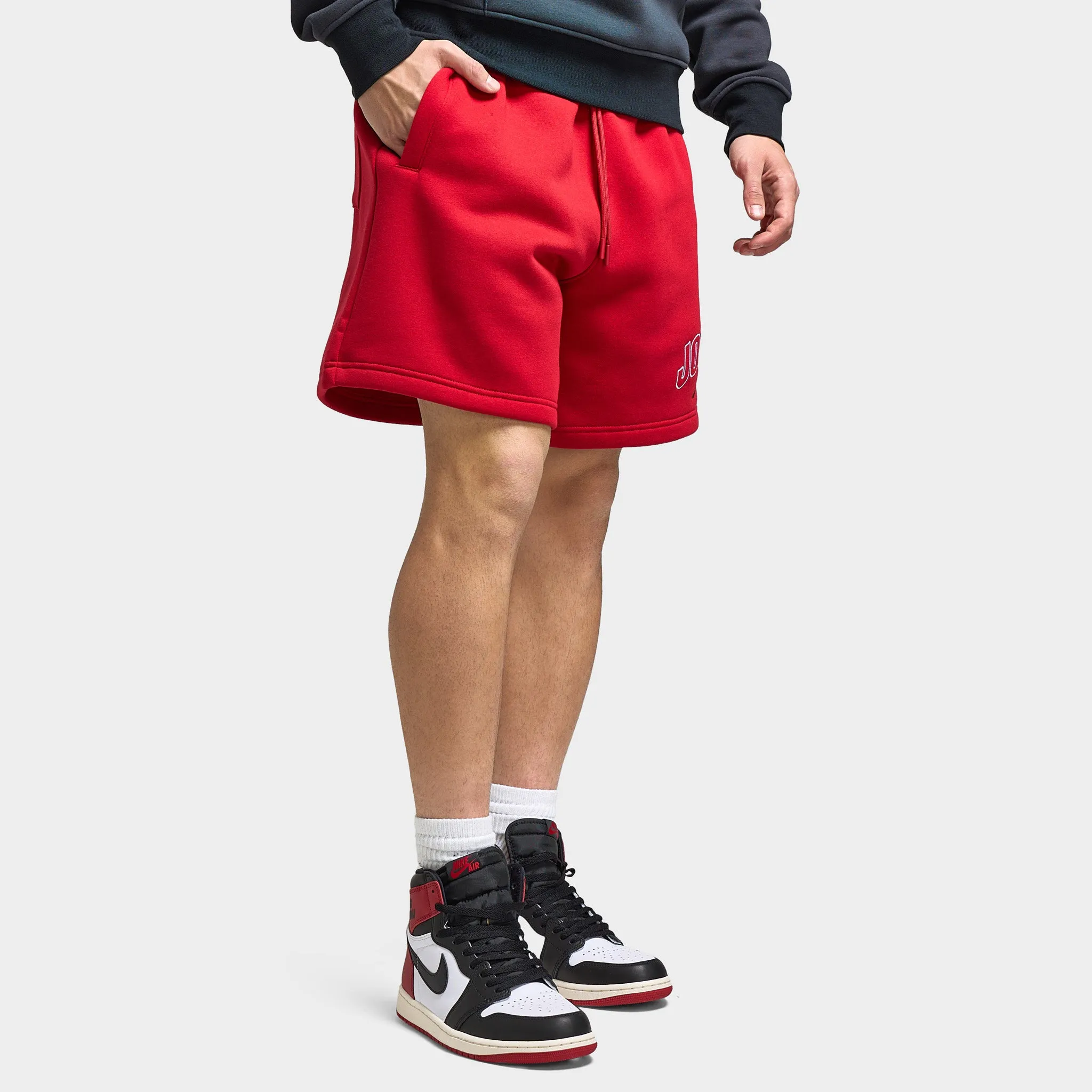 Mens Jordan Jordan Brooklyn Graphic Shorts Gym Red / Sail - Black