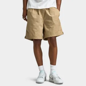 Mens Nike Nike Club Washed Flow Shorts Parachute Beige / Parachute Beige
