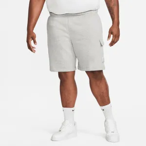 Men's Sportswear Club Fleece Cargo Short In Dark Heather Grey/matte Silver-White