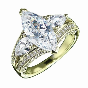 Millionaire Marquise Gold Ring
