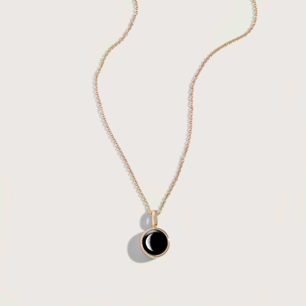 Moonglow Sky Light Gold Moon Phase Necklace