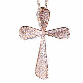 Mulino Rose Gold Cross Pendant