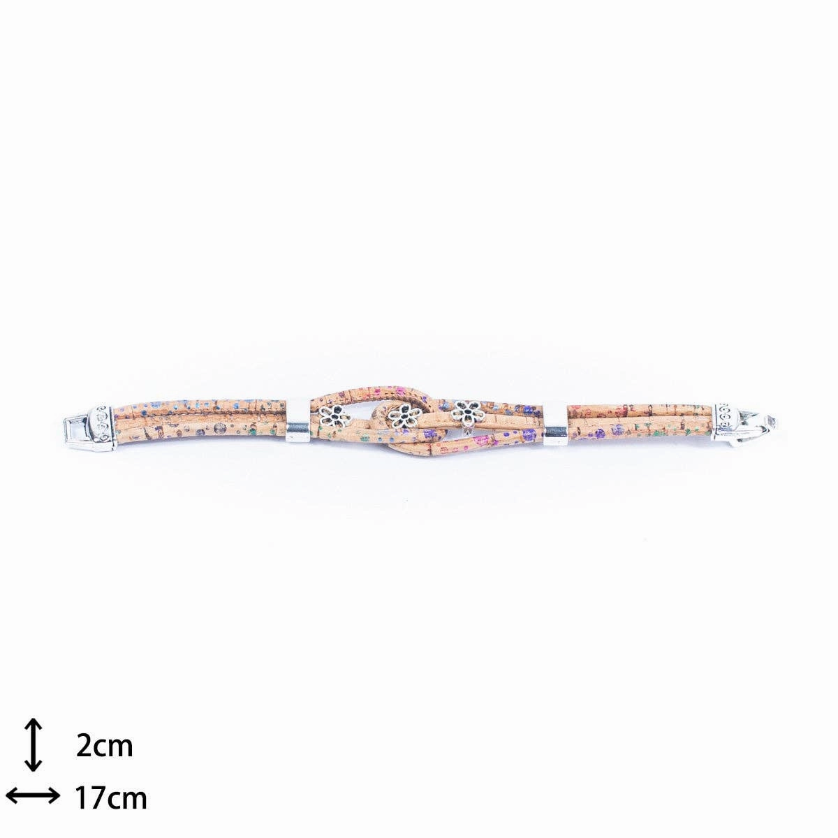 Natural Cork and Tree Accessories Handmade Women's cork Bracelet DBR-019-MIX-5