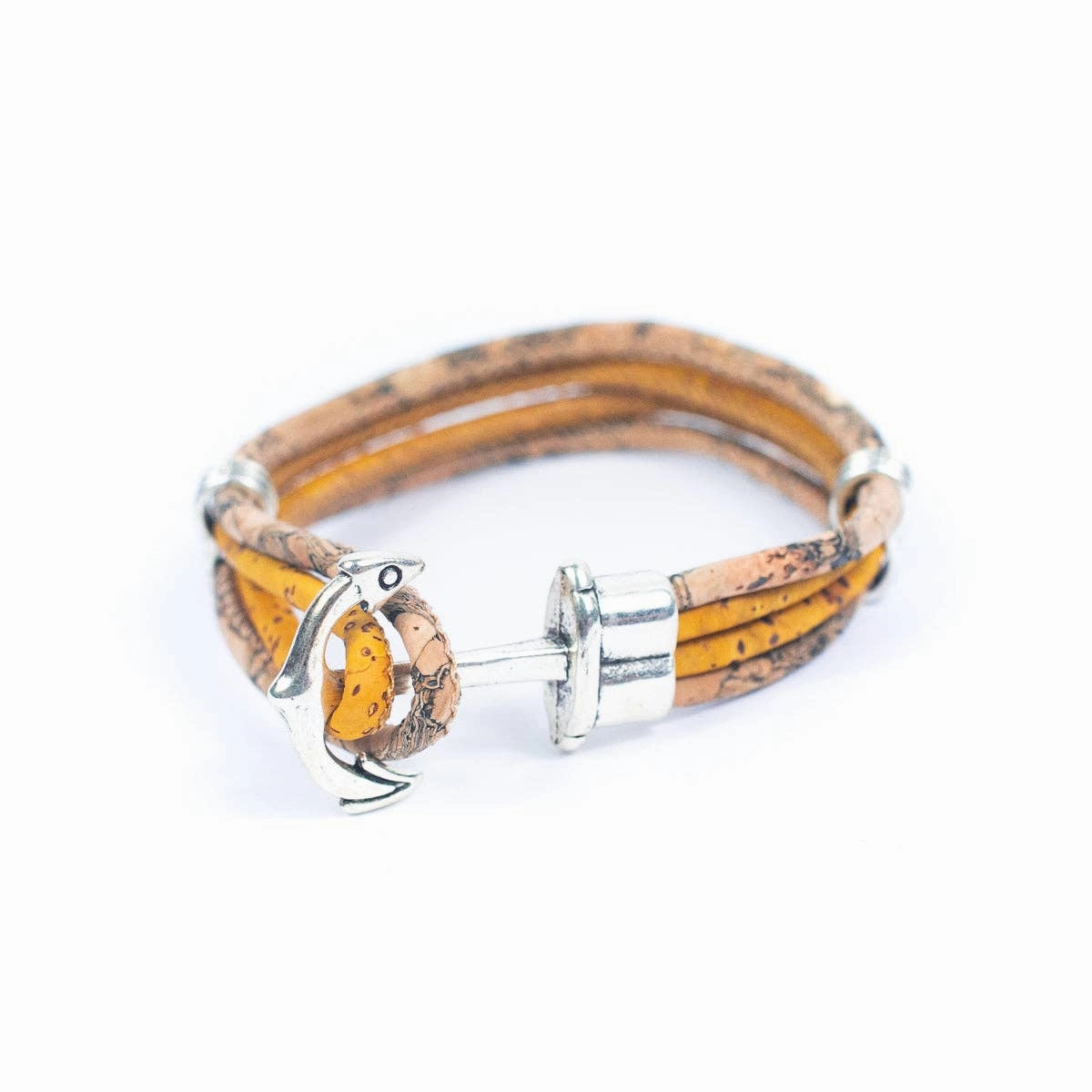 Natural Cork Cord and Spear Accessories Handmade unisex Bracelet BR-493-MIX-5