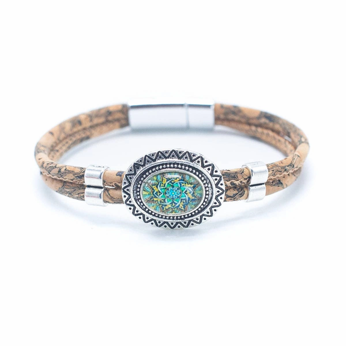 Natural Cork  Handmade Bracelet BR-188-MIX-5