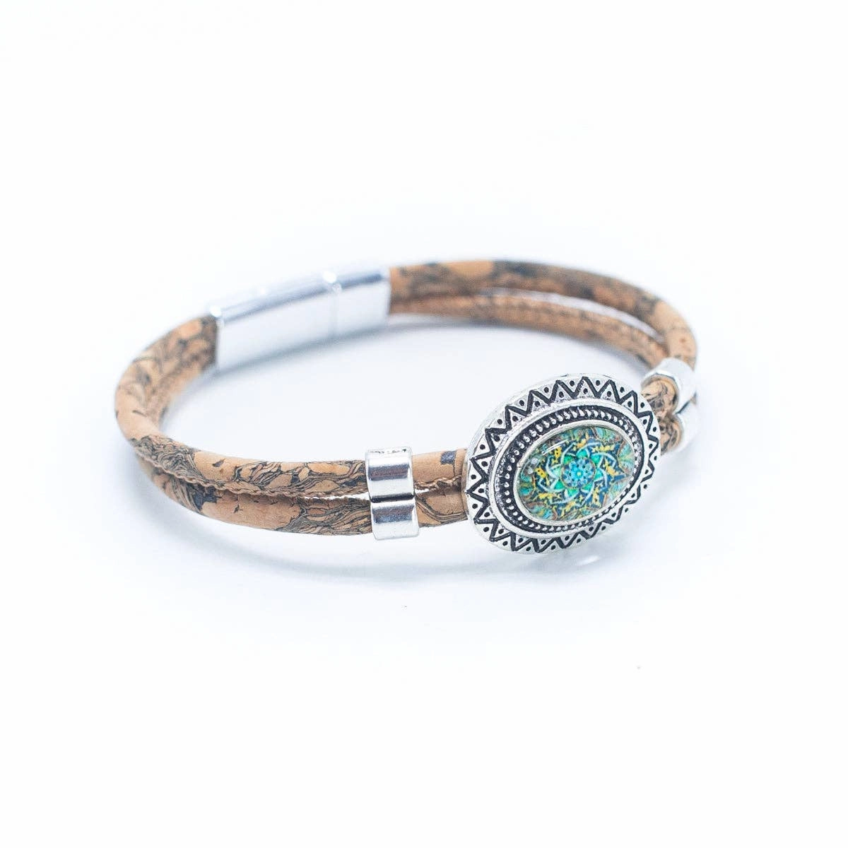 Natural Cork  Handmade Bracelet BR-188-MIX-5