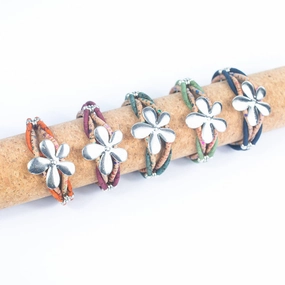 Natural Cork Handmade Women's Bracelet BR-479-MIX-5