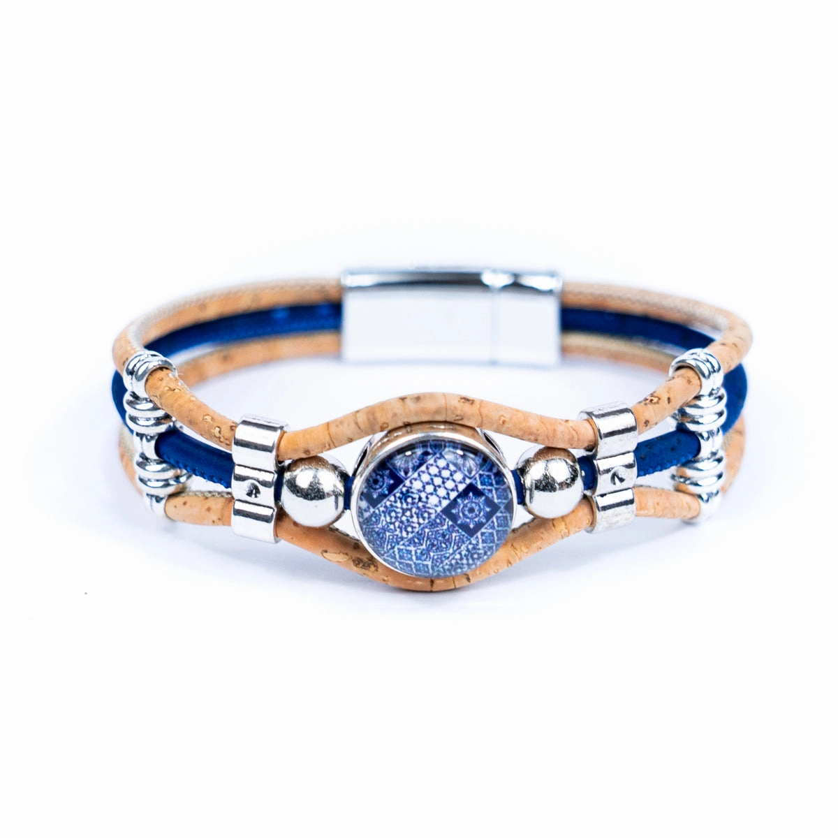 Natural Cork  Handmade women's bracelets BR-096-MIX-5