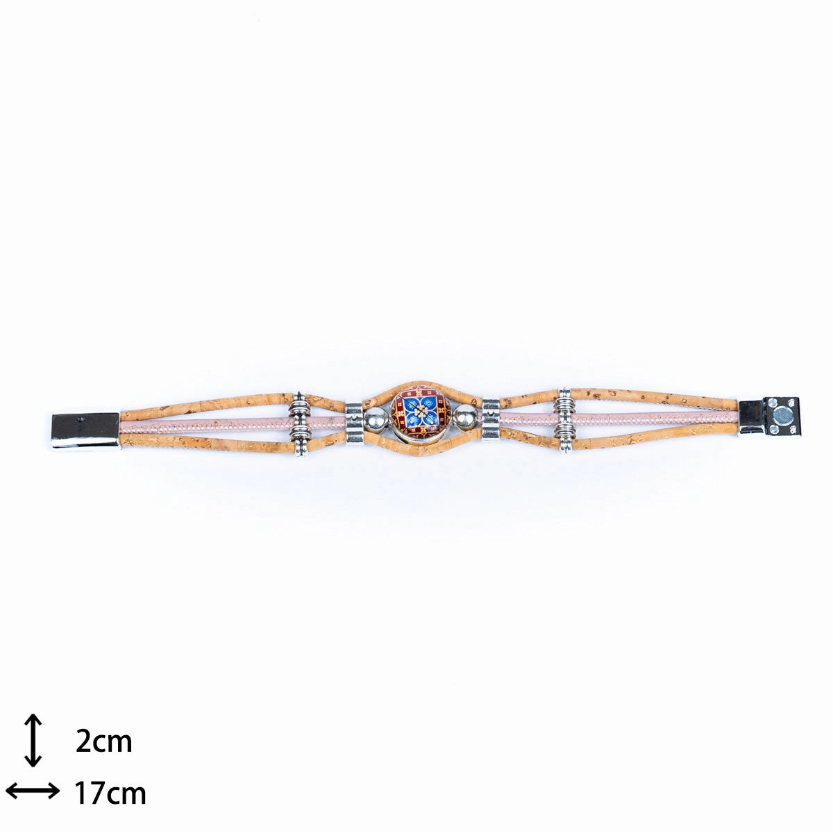 Natural Cork  Handmade women's bracelets BR-096-MIX-5