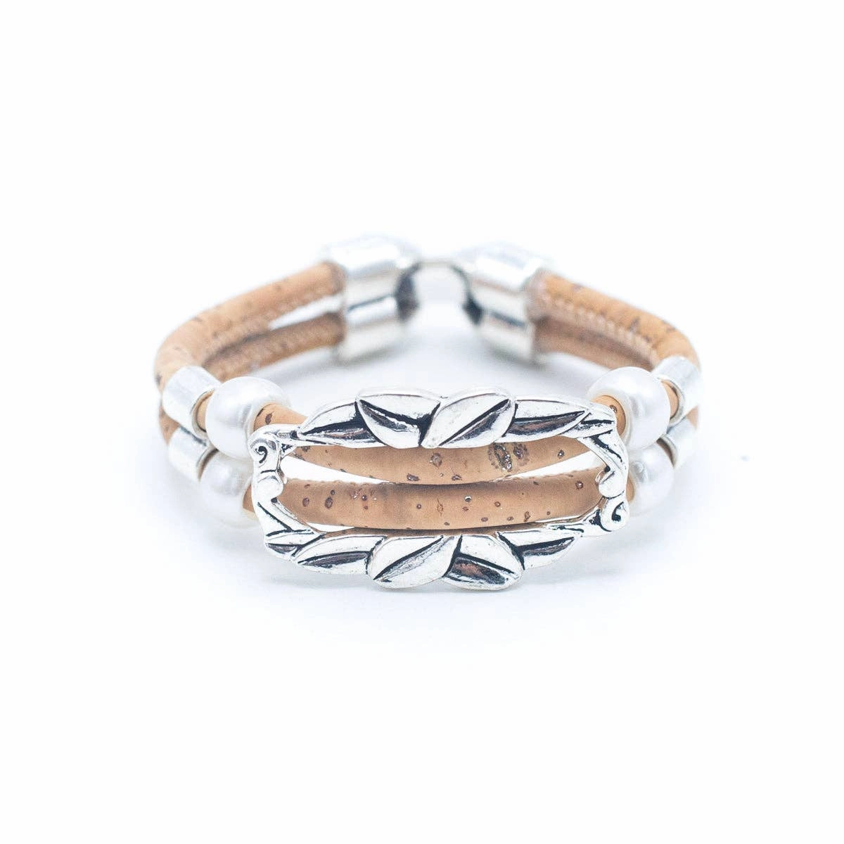 Natural Cork  Handmade Women's Cork Bracelet BR-419-MIX-5