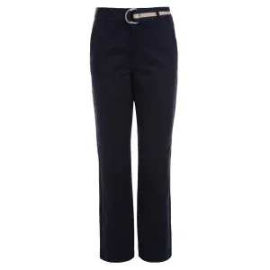 Nautica Boys' Husky Stretch Waist Belted Pants Workshirt Blue Nautica