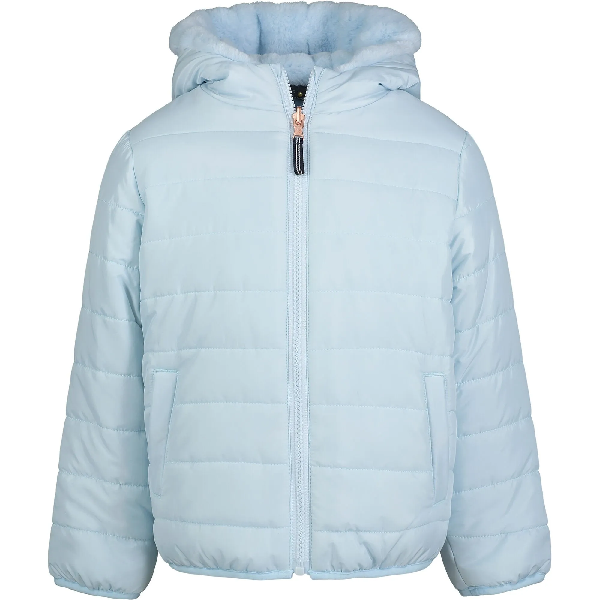 Nautica Girls' Reversible Puffer Jacket (7-16) Hawaiian Ocean Nautica