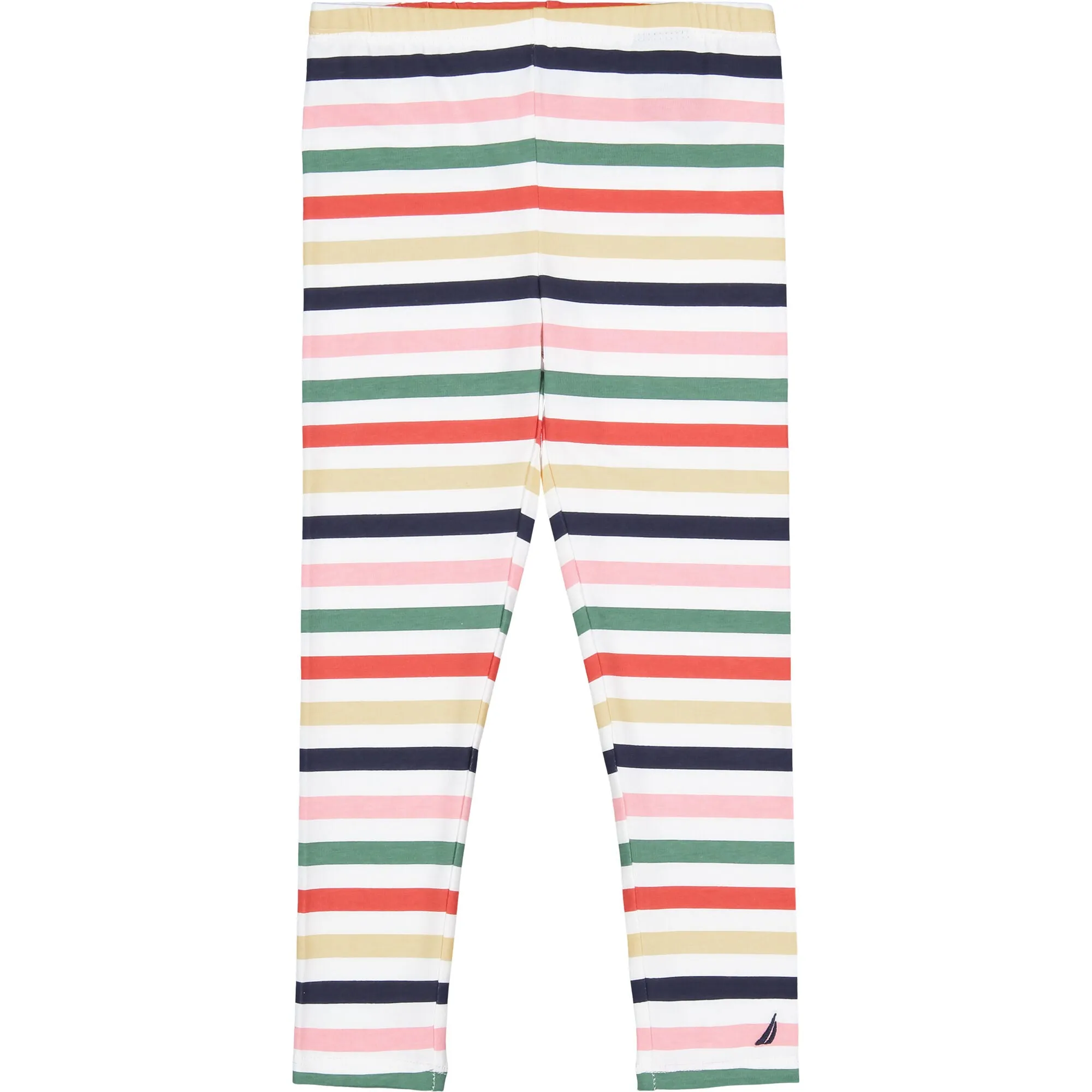 Nautica Girls' Striped Legging (7-16) White Nautica
