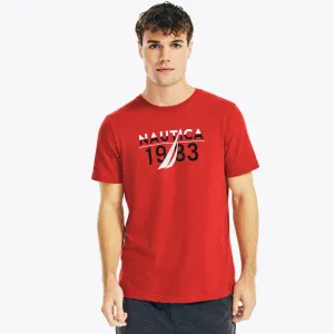 Nautica Men's 1983 Logo Graphic Sleep T-Shirt Nautica Red Nautica