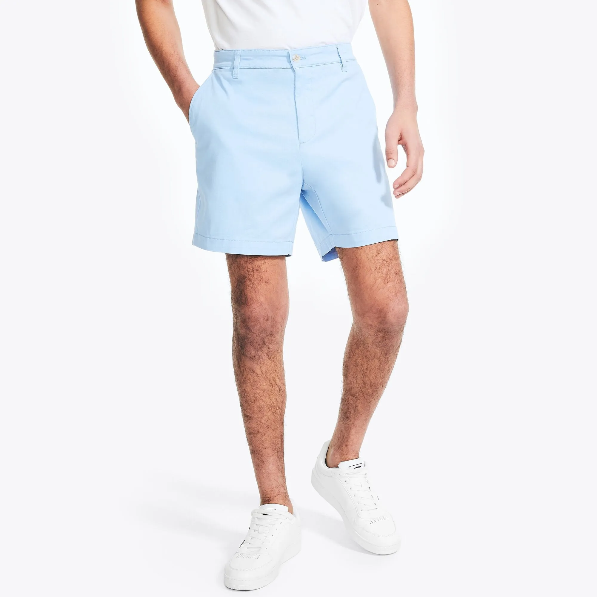 Nautica Men's 6" Deck Short Azure Blue Nautica