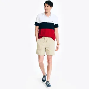 Nautica Men's 7" Pull-On Boardwalk Short Military Tan Nautica