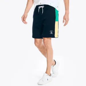 Nautica Men's 9" Colorblock Fleece Short Navy Nautica