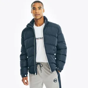 Nautica Men's Competition Sustainably Crafted Tempasphere Bomber Jacket Navy Nautica