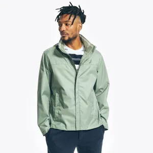 Nautica Men's Lightweight Colorblock Bomber Jacket Jade Forest Heather Nautica