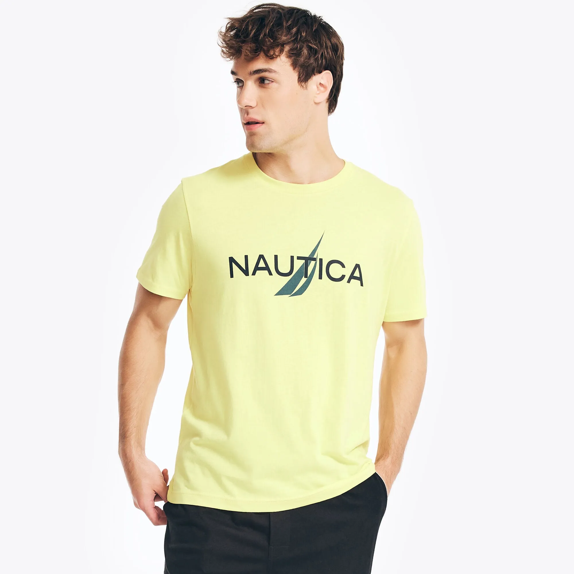 Nautica Mens Logo Graphic Sleep T-Shirt Nautica Clothing