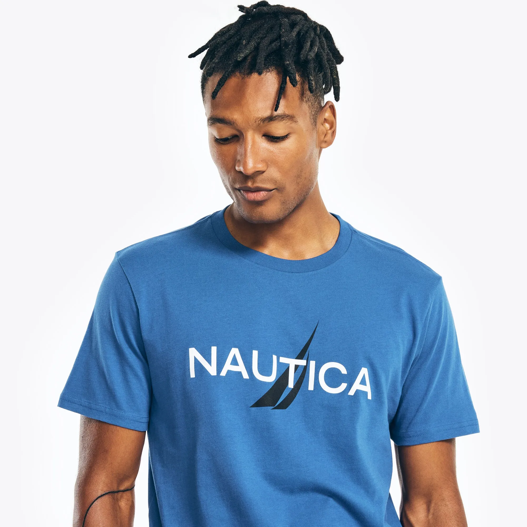 Nautica Mens Logo Graphic Sleep T-Shirt Nautica Clothing