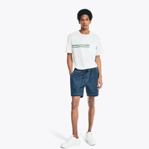 Nautica Men's Nautica Jeans Co. Sustainably Crafted 7" Relaxed Fit Pull-On Denim Short Delphinium Blue Nautica