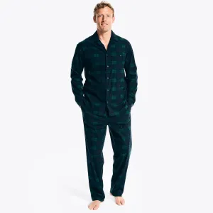 Nautica Men's Plaid Pajama Pant Set Kelp Seas Nautica