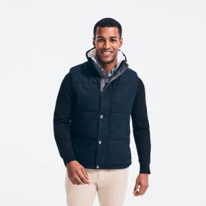Nautica Mens Quilted Wool Vest Nautica Clothing