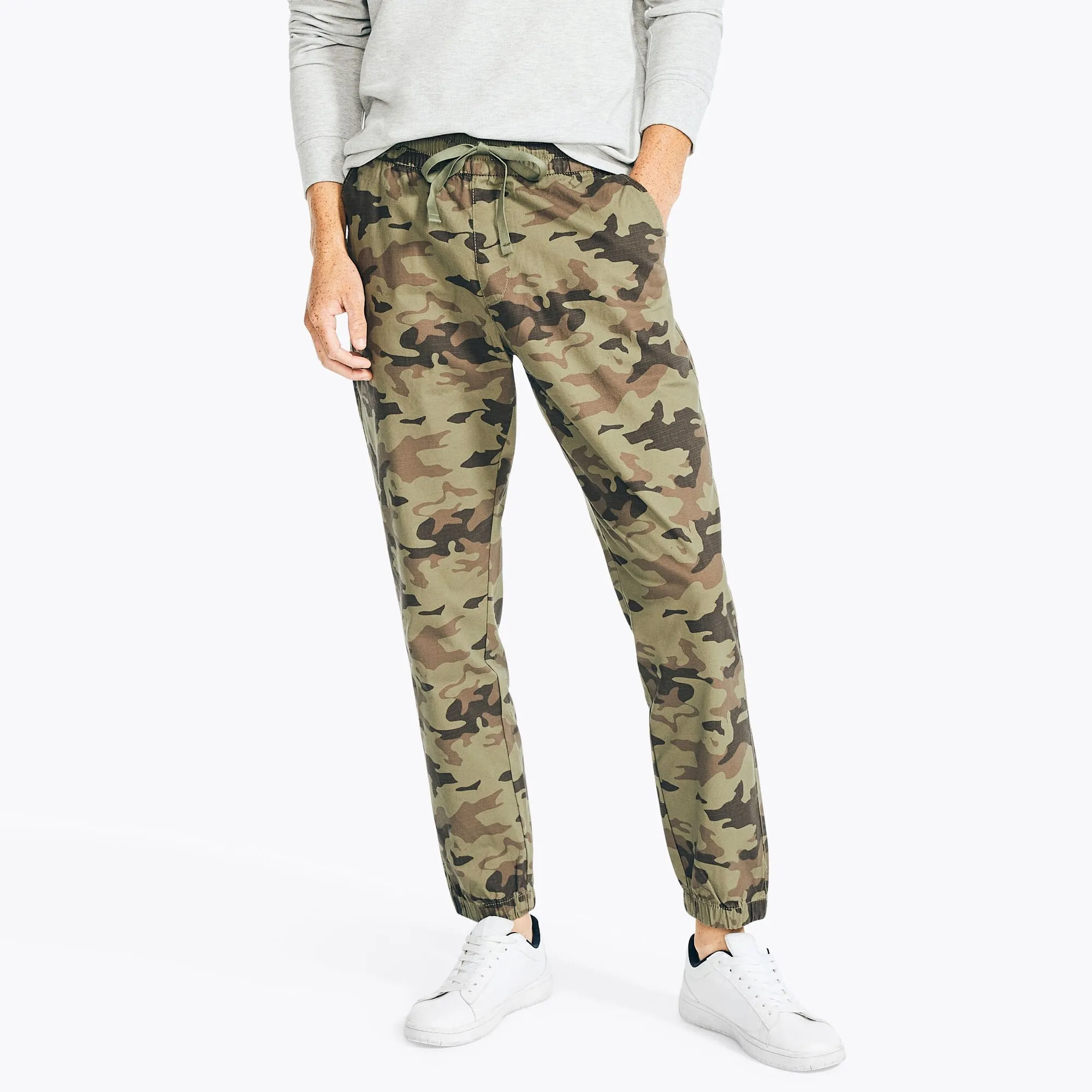 Nautica Men's Slim Fit Ripstop Camouflage Jogger Teal Wave Nautica