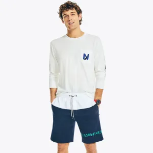 Nautica Men's Sustainably Crafted 9" Colorblock Short Navy Nautica