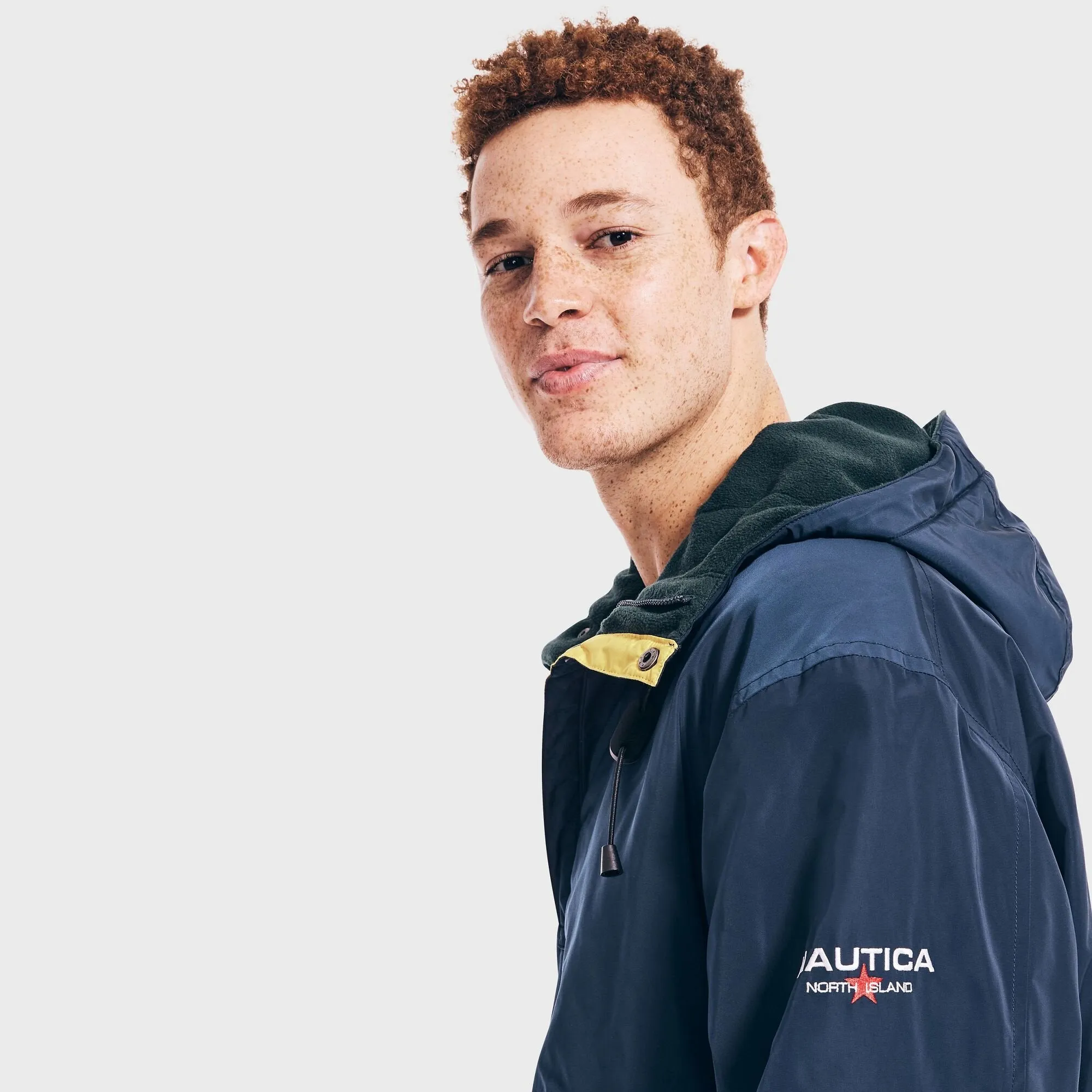 Nautica Mens Sustainably Crafted Reversible Anorak Jacket Nautica Clothing