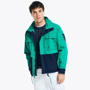 Nautica Men's Water-Resistant Sailing Jacket Dark Dill Nautica