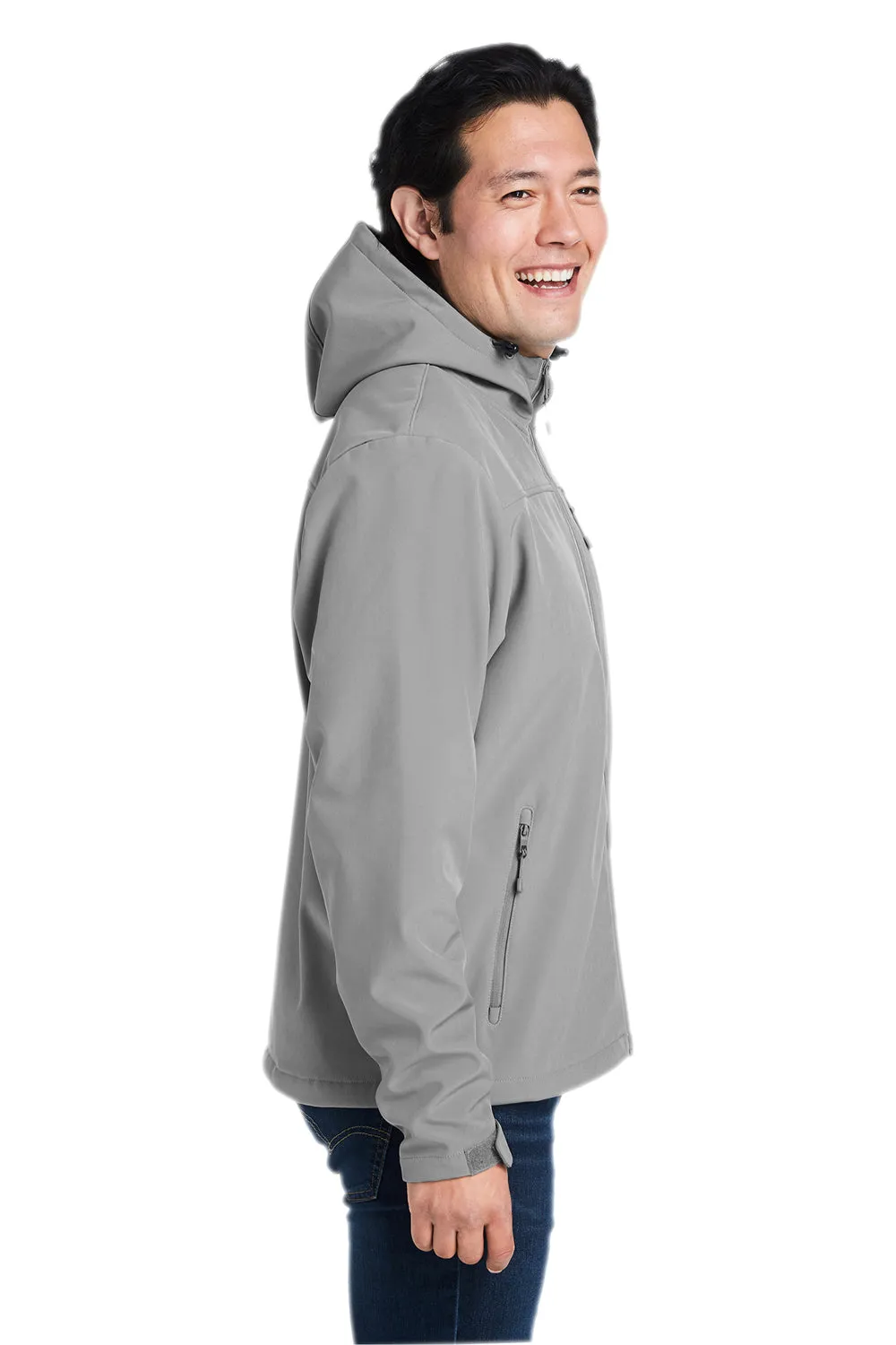 Nautica Mens Wavestorm Wind & Water Resistant Full Zip Hooded Jacket - Graphite Grey  BEST on sale Clothing Nautica
