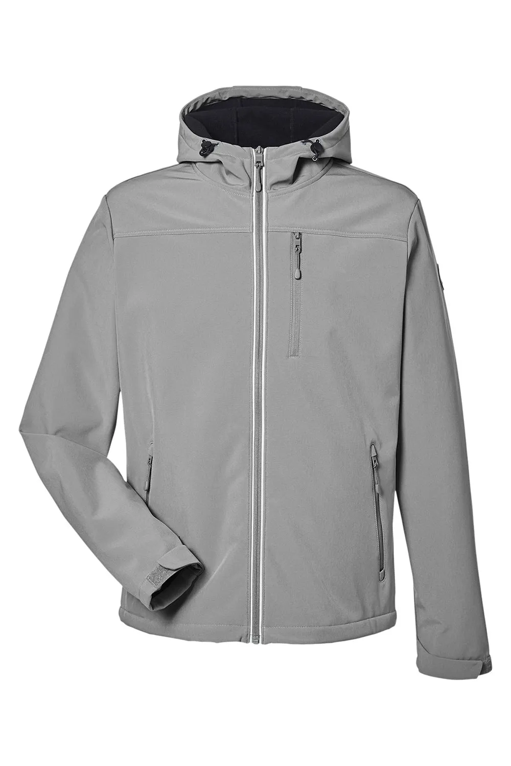 Nautica Mens Wavestorm Wind & Water Resistant Full Zip Hooded Jacket - Graphite Grey  BEST on sale Clothing Nautica