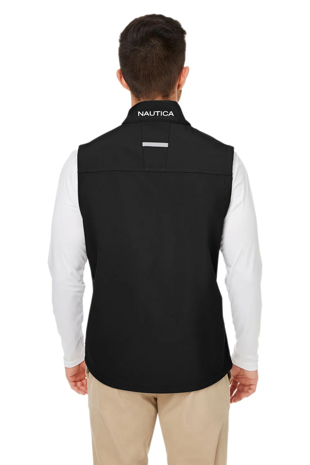 Nautica Mens Wavestorm Wind & Water Resistant Full Zip Vest - Black  BEST on sale Clothing Nautica