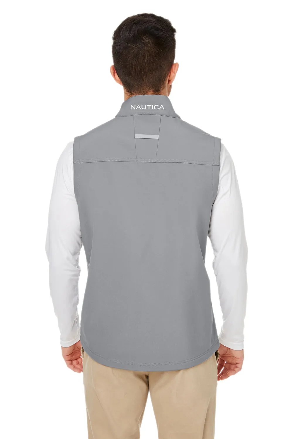 Nautica Mens Wavestorm Wind & Water Resistant Full Zip Vest - Graphite Grey  BEST on sale Clothing Nautica