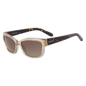 Nautica Rectangular Sunglasses With Peach Frame Life Vest Wintl Nautica