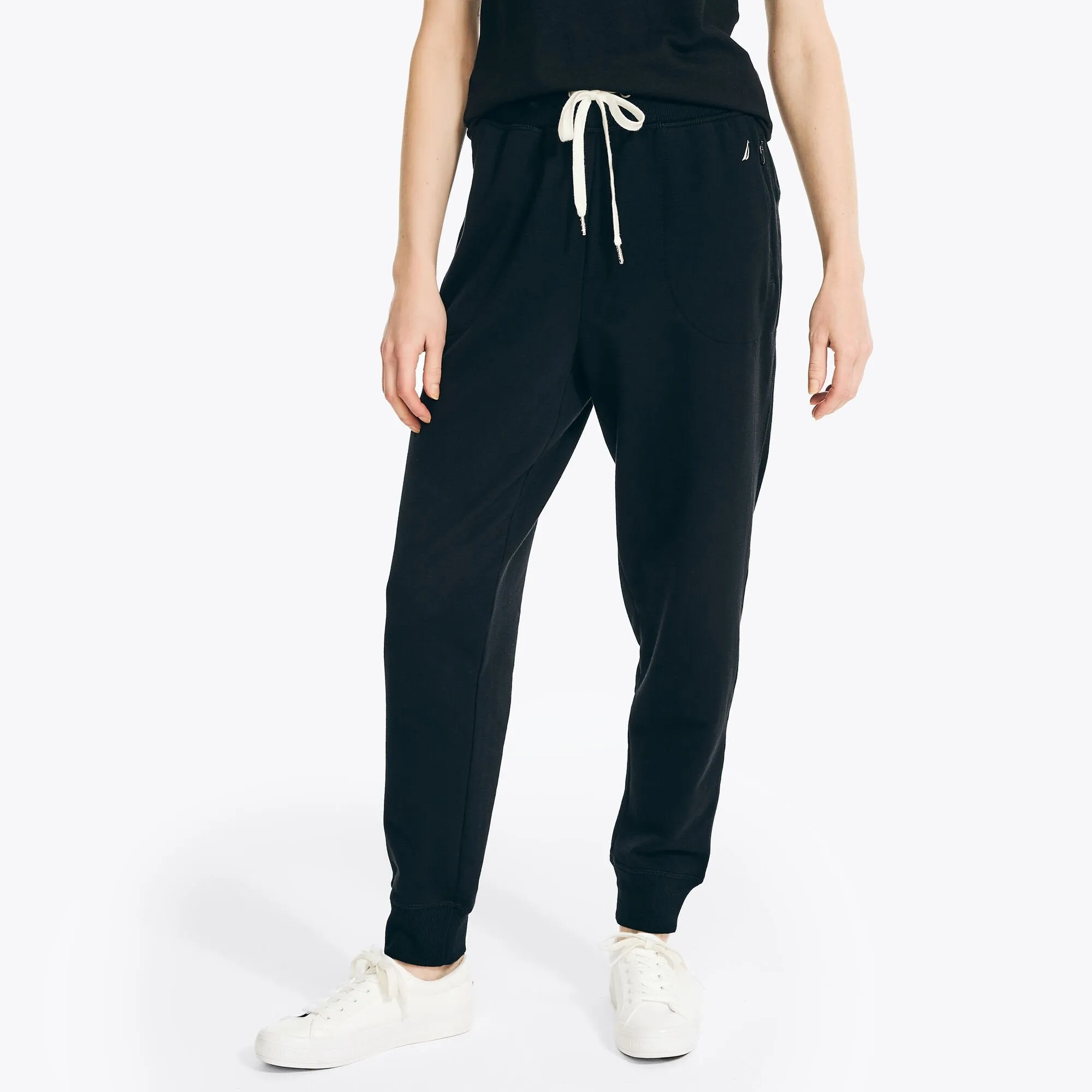 Nautica Women's Knit Jogger True Black Nautica