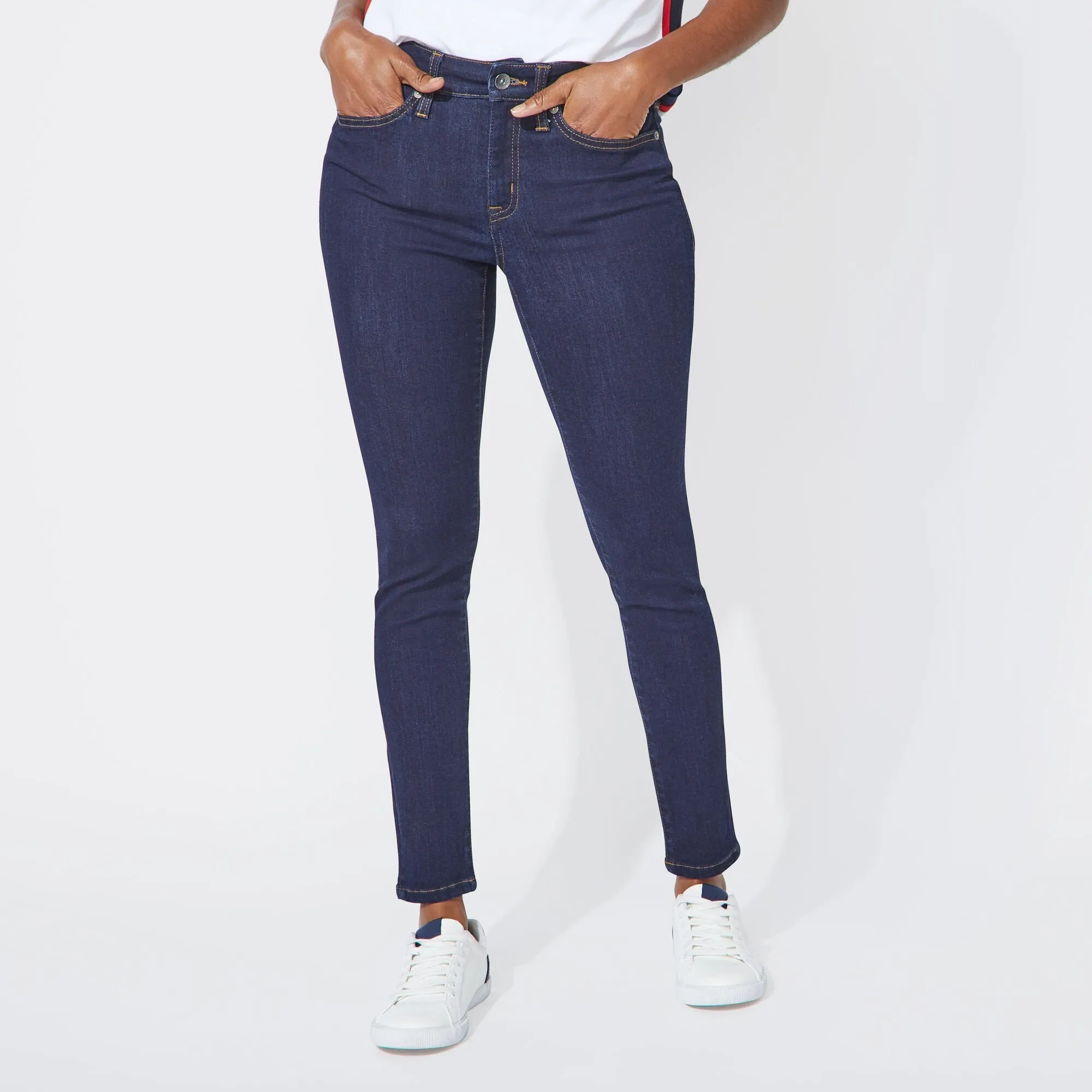 Nautica Women's Nautica Jeans Co. Mid-Rise Skinny Denim Aqua Isle Nautica