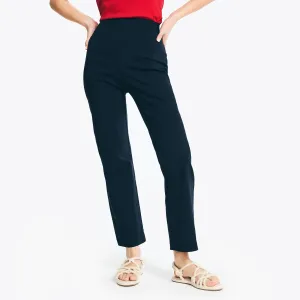 Nautica Women's Slim Fit Pull-On Trouser Stellar Blue Heather Nautica