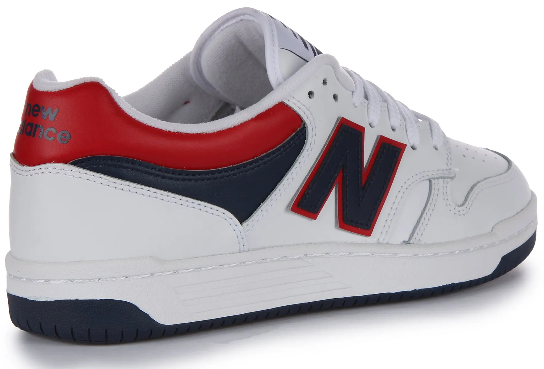 New Balance BB 480LNR In White Navy Red Shoes New Balance