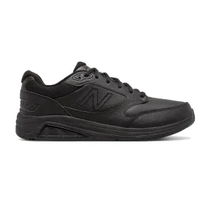 New Balance Men's MW928BK Black Leather New Balance Shoes