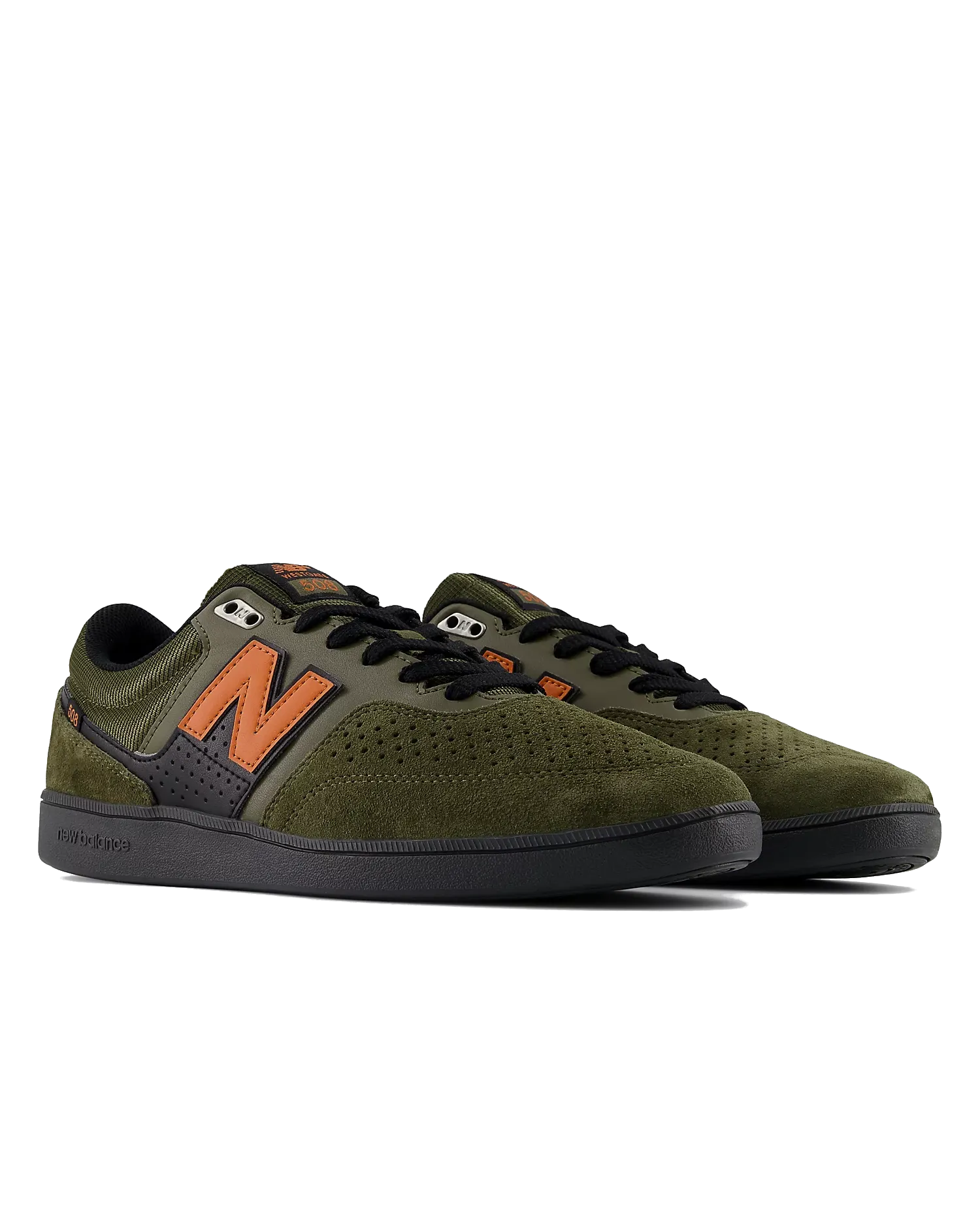 New Balance Sneakers Numeric Brandon Westgate 508 Signature Shoes in Olive & Rust