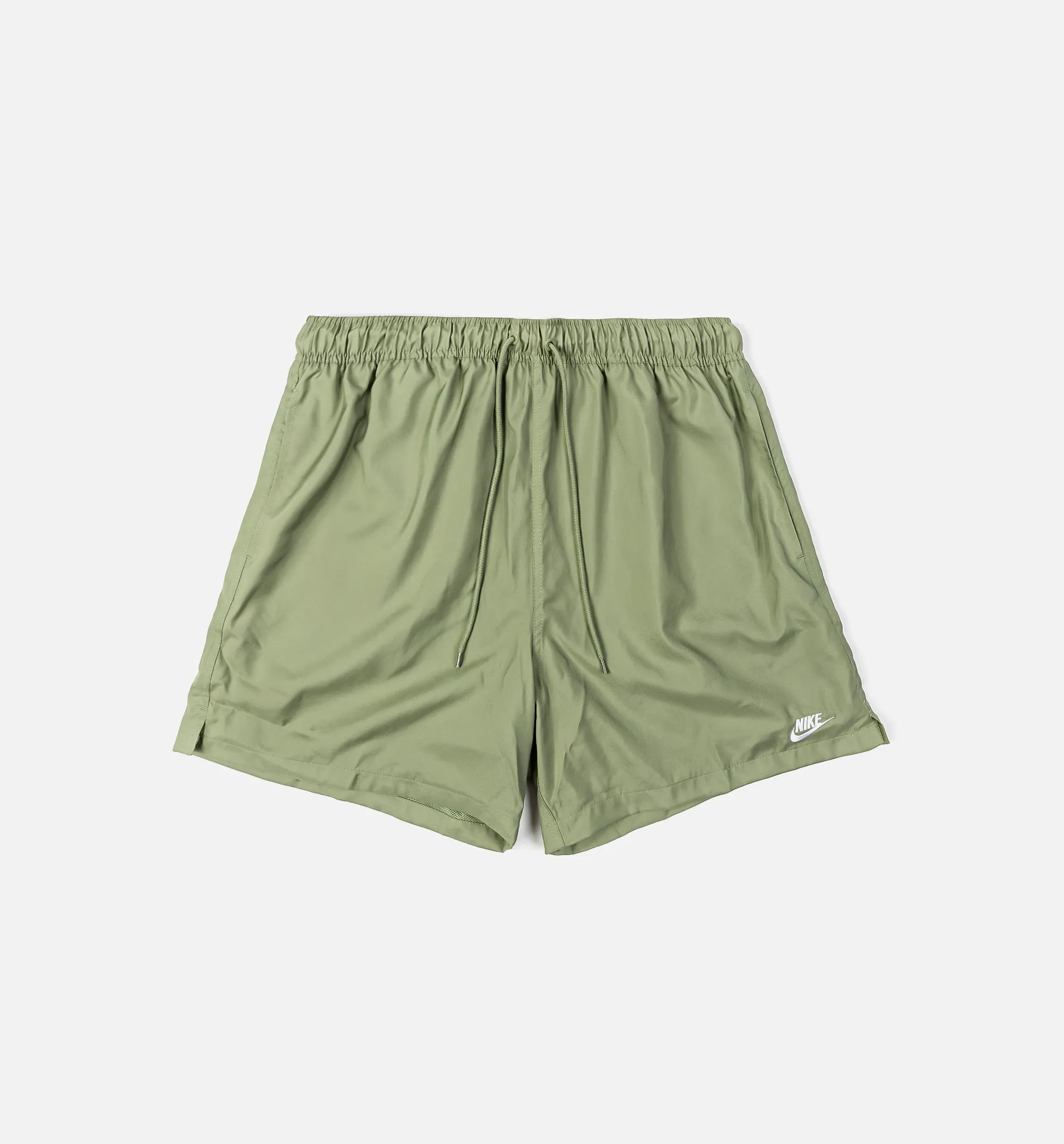 Nike Clothing Club Woven Flow Mens Shorts - Oil Green/White
