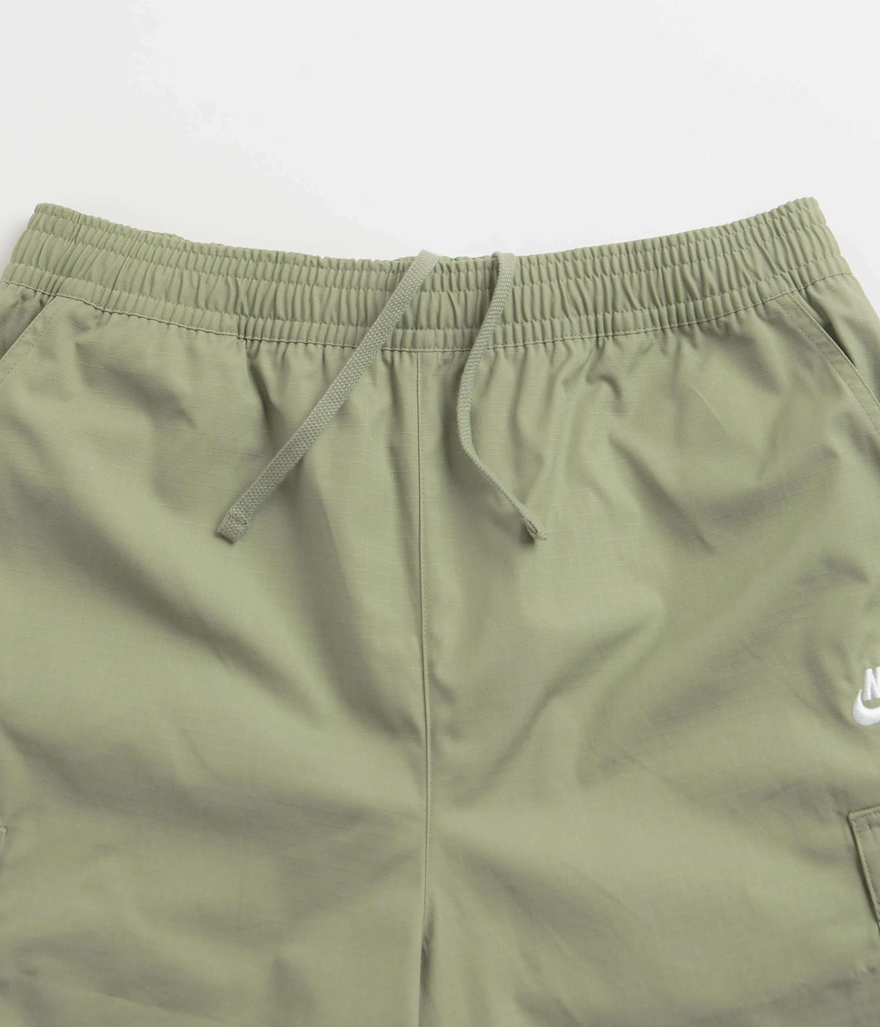 Nike Club Cargo Shorts - Oil Green / White Nike Sportswears