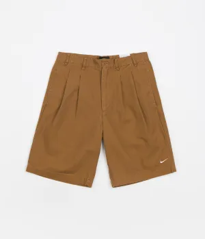 Nike Pleated Chino Shorts - Ale Brown / White Nike Sportswears