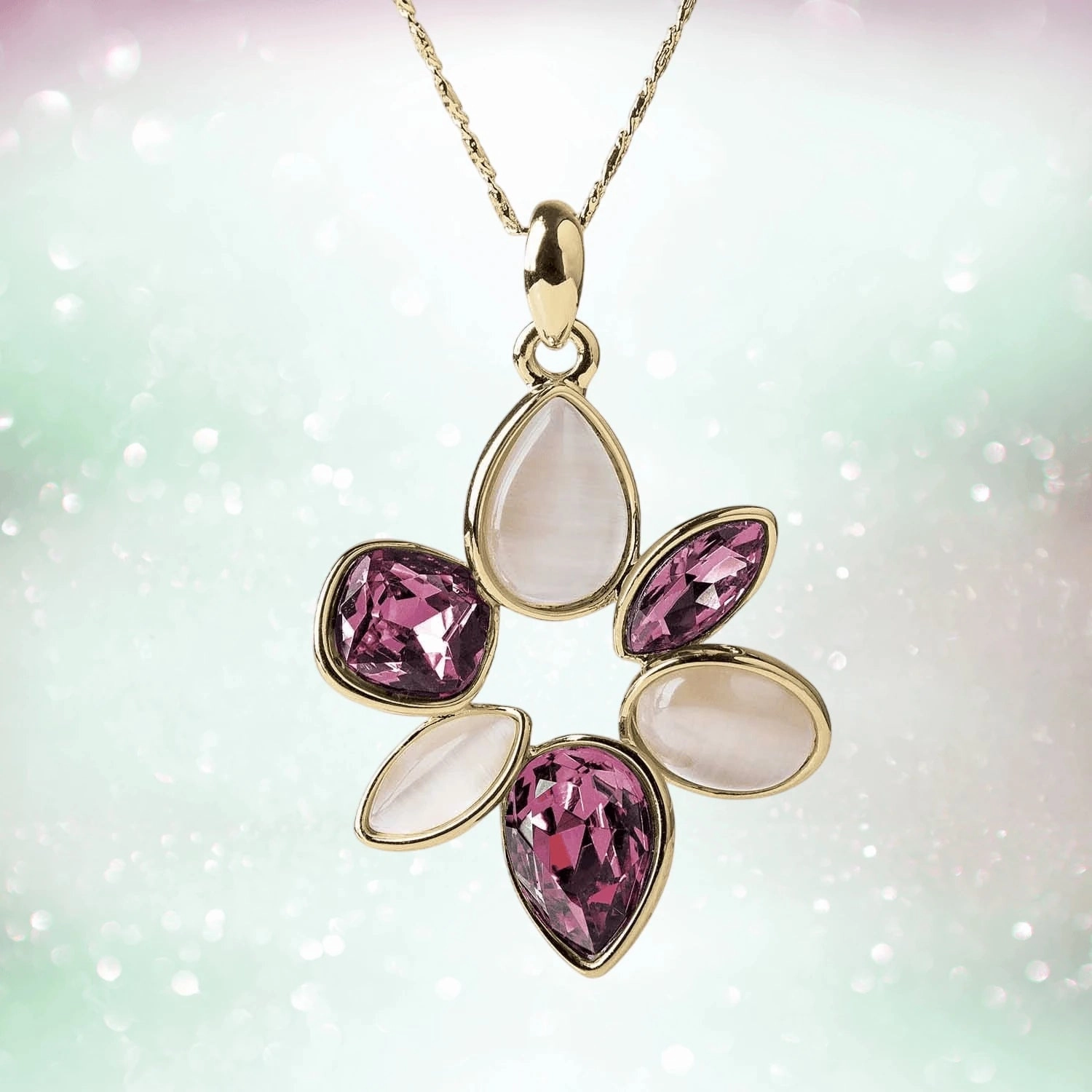 Orbit Swirl Gold Pendant