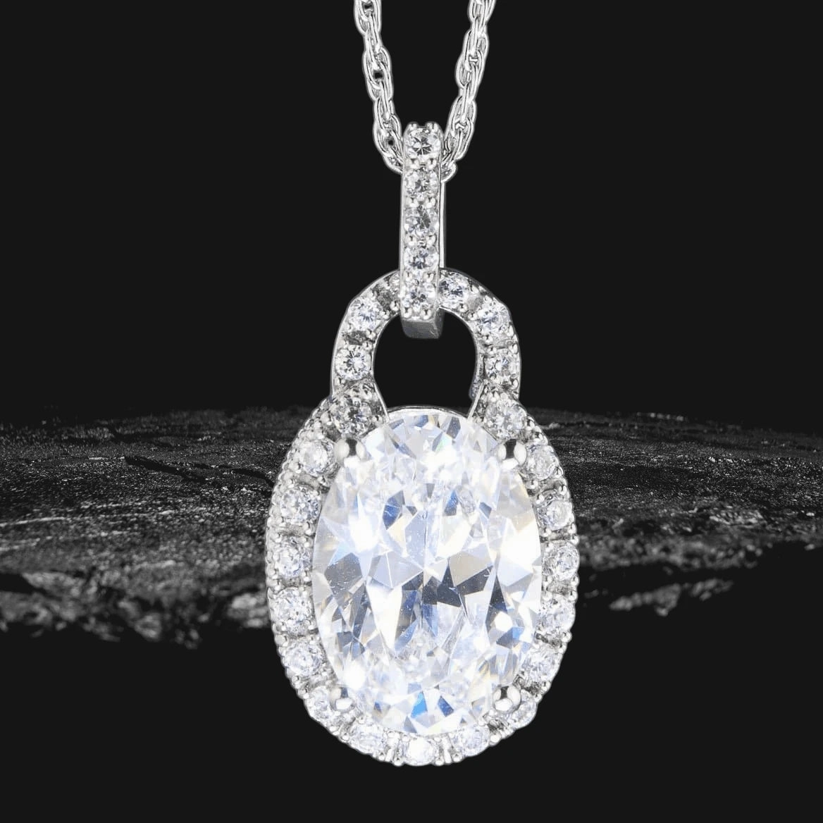 Oval Padlock Pendant